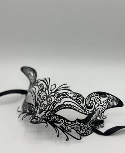 Venetiaans masker vrouw - Masquerade metaal met strass steentjes - Sexy