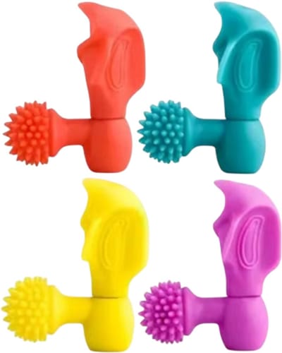 4x Siliconen Penhouder Schrijfhulpmiddel – Orthese Grip, Schrijf Correctie & Potlood Hulpmiddel voor Kinderen, Beter Handschrift