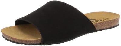 plakton 575538 Mam Bala Nobuck - Damesschoenen muiltjes - zwart