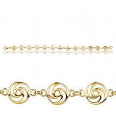 Montebello Armband Hanoi - 925 Zilver Goudverguld - 7mm - 18cm