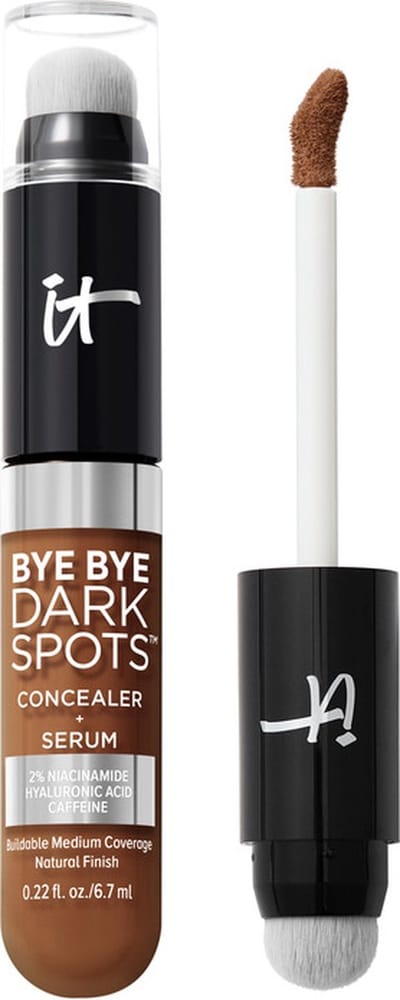 IT Cosmetics Bye Bye Dark Spots Concealer - Dekkende concealer - Super Bright Serum met 2% niacinamide, hyaluronzuur en cafeïne - Tegen Pigmentvlekken - Rich Neutral 53
