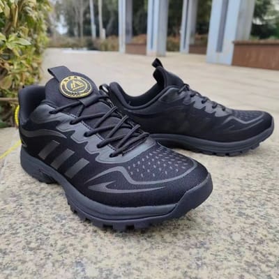 Nieuwe Noodreddingstraining Ademende Hardloop Zwart Outdoor Heren Antislip Sneaker Training Brandbeveiliging 46 zwart