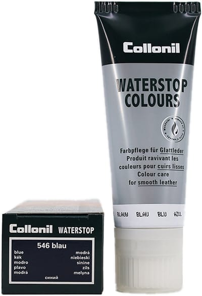 Collonil Waterstop kleur 546 - Blauw - Gladleer bescherming - tube 75cl