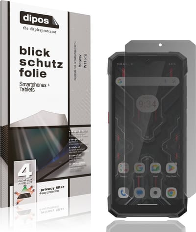 dipos – Matte Privacy Screenprotector geschikt voor Hotwav W11 Pro | Anti-Spy Beschermfolie