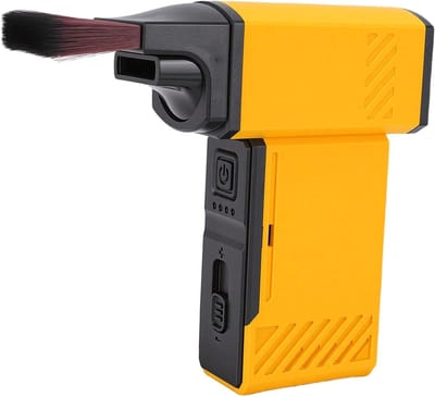 Elektrische Luchtstofdoek - Stofblazer Turboblazer - Elektronica Reinigen - 130.000 RPM Snelheid - 20.19 x 15.98 x 7.29 cm - Geel
