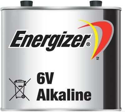 Grote Blokbatterij 4R25-2 / 4LR25-2 6 Volt Alkalijn