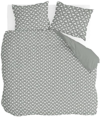 Byrklund Dekbedovertrek Arc Fusion - 200x220 - 100% Polyester - Groen / Wit