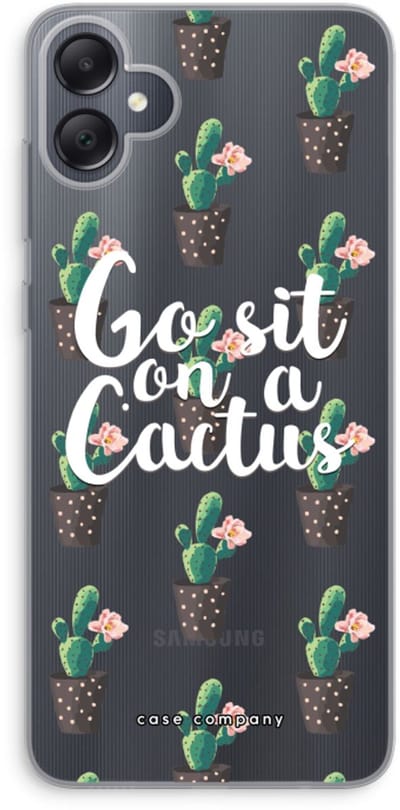 Case Company® - Hoesje geschikt voor Samsung Galaxy A05 hoesje - Cactus quote - Soft Cover Telefoonhoesje - Bescherming aan alle Kanten en Schermrand