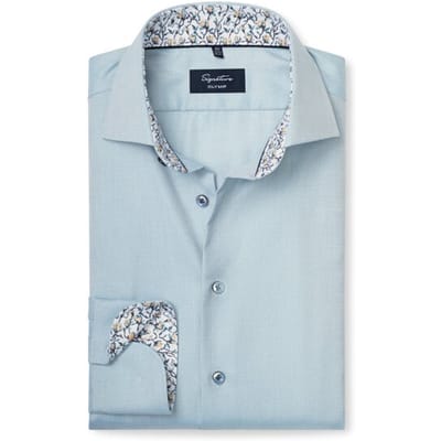 OLYMP Signature Overhemd, Tailored Fit, Signature Kent, Lichtgroen