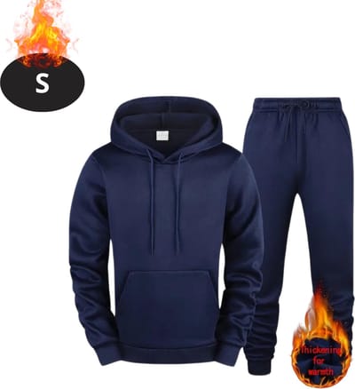Nivard Joggingpak - Huispak - Volwassenen - Trainingspak - Comfortabel - Joggingsbroek - Tracksuit - Heren - Marineblauw - S