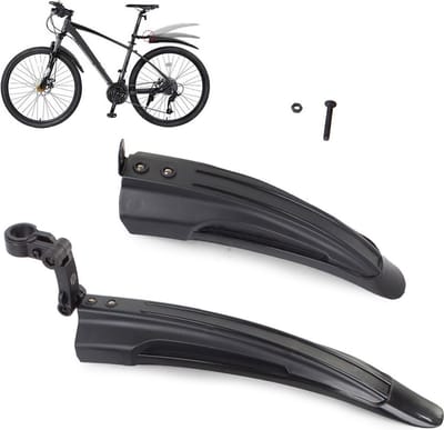 RAMBUX® - Mountainbike Spatbord Set – Voor & Achter – Zadelpenbevestiging – Universeel Zwart