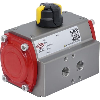 Pneumatische Actuator Tandheugel Dubbelwerkend 18.2Nm @ 6bar F04 - PR03D