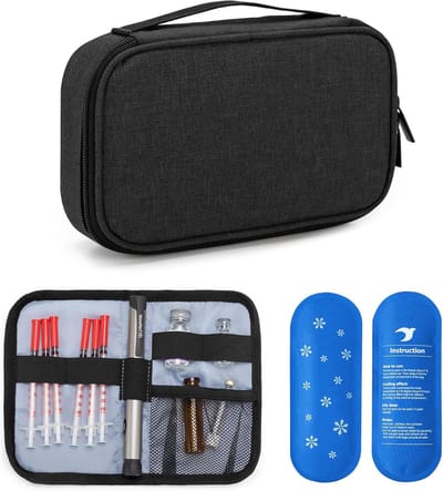 Insuline Cooler Travel Case voor Diabetici - Praktische Organizer met IJspakken