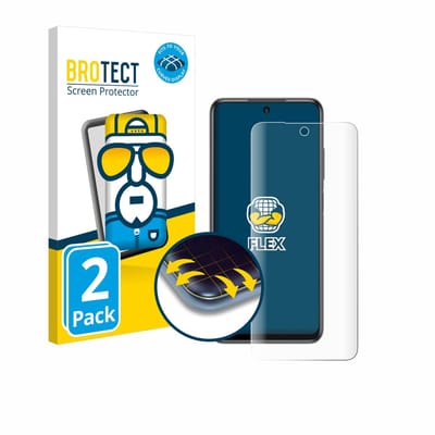 BROTECT - Screenprotector voor Xiaomi Redmi Note 10 5G - Folie Beschermfolie transparant volledig dekking - 2 Stuks