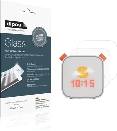 dipos – 2x Matte Pantserfolie geschikt voor Yoto Player 3. Gen | 9H Screenprotector