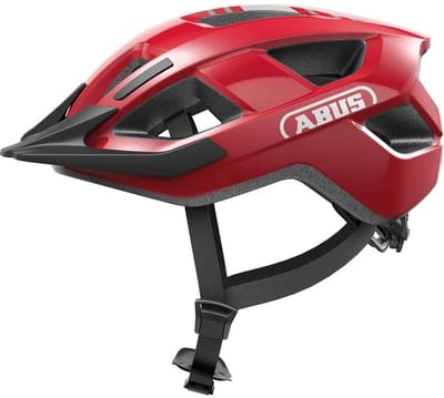 Fietshelm ABUS ADURO 3.0 LED blaze red M - 52-58 cm - rood - Geschikt voor gebruik op elektrische fietsen - stadsfietsen - 315 g