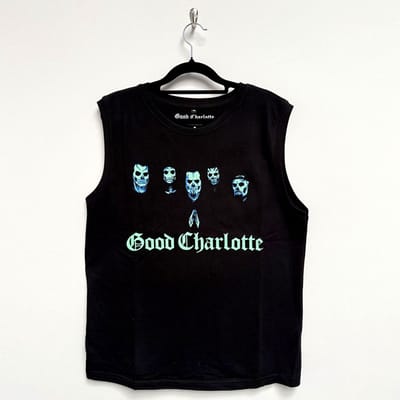Good Charlotte - Generation Rx Skull Faces Tanktop - S - Zwart