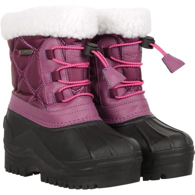 Mountain Warehouse Kinderen/Kinderen Arctic Adaptive Waterdichte Sneeuwlaarzen (Donkerpaars)