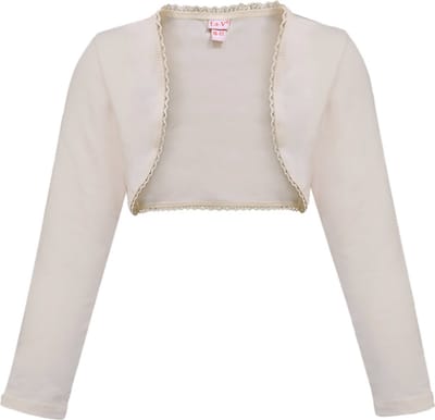 La V Bolero meisje zandkleur (Beige) 128-134