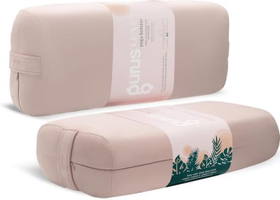 Yoga Bolster Kussen - Steun Kussen - Herstel Yoga - Lichtgewicht & Draaggrepen - 16 x 168 x 41 cm