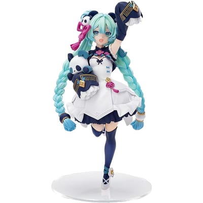 18cm Hatsune Miku Schattig Bureau Chinese Stijl Mode Panda Actiefiguur, Schattig Meisjesmodel PVC Verzamelbaar Figuur Ornament white