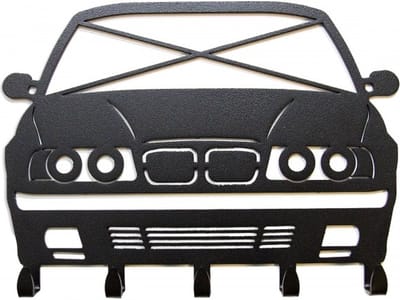 Sleutelhouder BMW - E34 - Sleutelrekje - auto - kapstok - M - drift - race - hoge kwaliteit - REYHS - design - handig - stoer