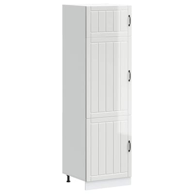 vidaXL - Keukenkast - Lucca - bewerkt - hout - hoogglans - wit