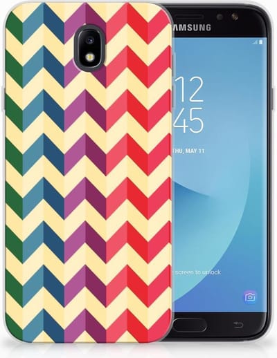 Samsung Galaxy J7 2017 | J7 Pro TPU bumper Zigzag Multi Color