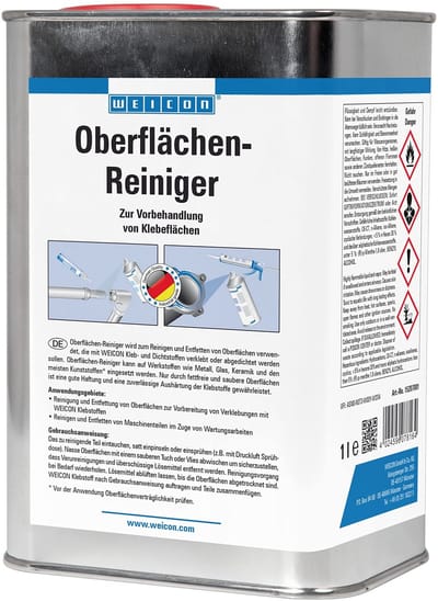 WEICON Oppervlaktereiniger – 1 L transparant reiniger ontvetter