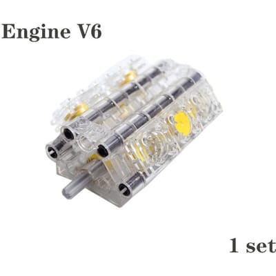 MOC Technologie Componenten Kit Bouwstenen Differentieel Tandwiel Kit Motor Cilinder 65413 62821 V6 V8 V12