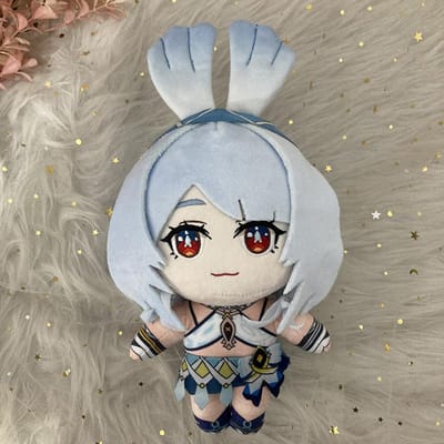 20cm Genshin Impact Mualani Pluche Poppen Kussens Cosplay Cartoon Rekwisieten Accessoires Volwassenen Kinderen Kerstcadeaus 20cm white