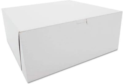Professionele Taartdozen Wit Kraft Karton Zonder Venster - Set van 100