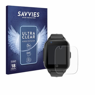 Savvies - Screenprotector voor Leotec Kids Allo Plus 4G - Folie Beschermfolie transparant 18 Stuks