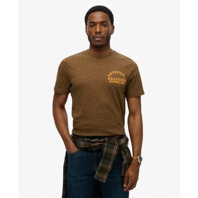 Superdry - Copper Label T-shirt met relaxte pasvorm - Heren - T-shirts