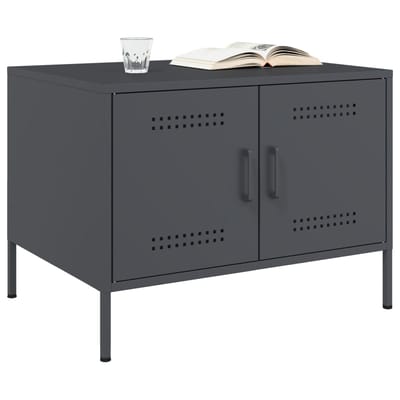 vidaXL - Salontafel - 68x50x50,5 - cm - staal - antracietkleurig