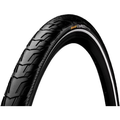 Buitenband Continental Ride City Puncture ProTection 28 x 1.40 / 37-622mm - zwart met reflectie