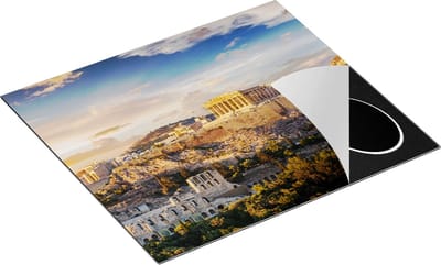 Chefcare Inductie Beschermer Akropolis van Athene, Griekenland - Architectuur - 60x50 cm - Afdekplaat Inductie - Kookplaat Beschermer - Inductie Mat
