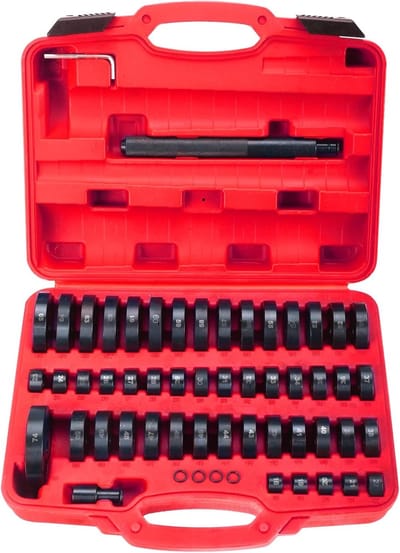 Bus Monteerset - Lager Persgereedschap - Auto Onderhoud - 52 Delige Set - Universeel - Zilver