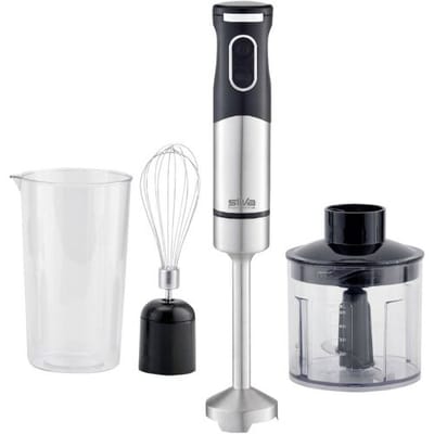 Silva Homeline SMS 6502 Staafmixer 700 W Met maatbeker, Met hakmolenopzet, Met garde RVS, Zwart
