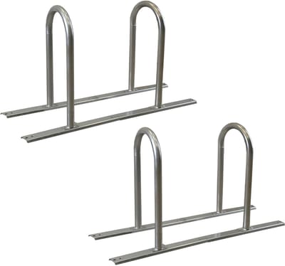 TRUTZHOLM - Aanleunbeugel Set van 2 - Parker Type U - 140x88 cm - Ø 50 mm - Verzinkt Staal - Vrijstaand Fietsenrek