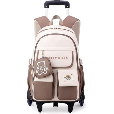 rugzakken met wielen voor schoolmeisjes schooltas Grote capaciteit basisschool Middelbare school leerlingen rollende rugzak trolley schooltas