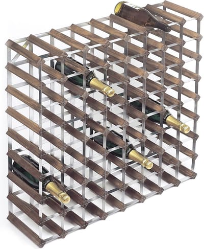 RTA Wineracks - Wijnrek Verzinkt - Donker eiken - 72 flessen