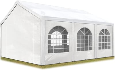 Partytent - Feesttent - Paviljoentent - 4x6m / wit / 100% waterdicht / Inclusief zijwanden