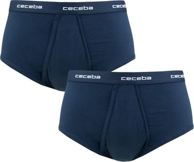 CECEBA New Classics Herenslip met gulp - 2-pack - Blauw