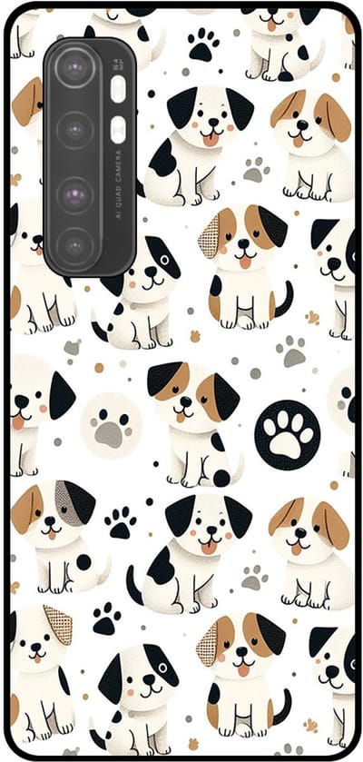 Smartphonica Telefoonhoesje Geschikt voor Xiaomi Mi Note 10 Lite met honden opdruk - TPU backcover case dog design geschikt voor Xiaomi MI Note 10 Lite