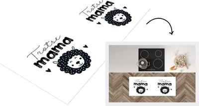 Keukenloper - Loper keuken - mama - Spreuken - Quotes - Mama - 120x50 cm - Keukenloper vinyl