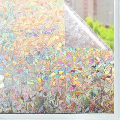 Raamfolie Regenboog - Decoratieve folie - Privacy creëren - Statische hechting zonder lijm - 120x300 cm - Regenboog-effect