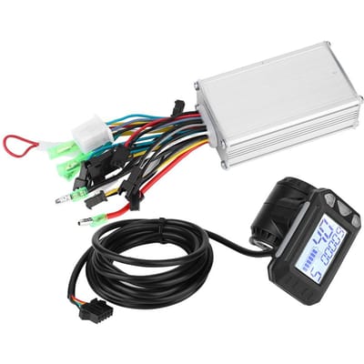 Kit de contrôleur sans balais pour vélo électrique, écran LCD étanche(350W36V ) white