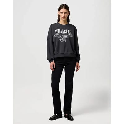 Wrangler 112370776 Sweatshirt Zwart M Vrouw