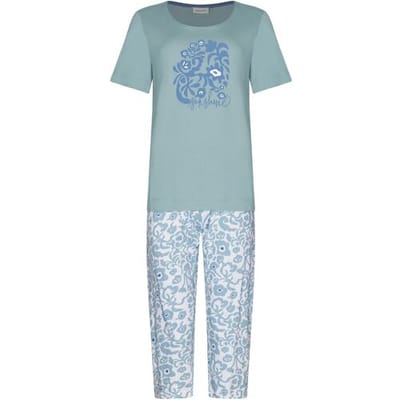 Pastunette Duurzame katoenen pyjama grijsblauw Blauw vrouw 36